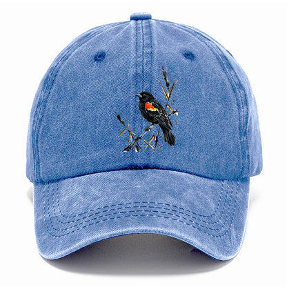 Ink Red Wing Bird Classic Cap