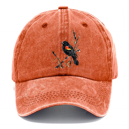 Ink Red Wing Bird Classic Cap
