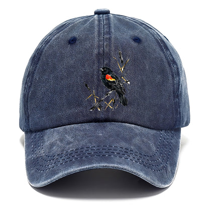 Ink Red Wing Bird Classic Cap