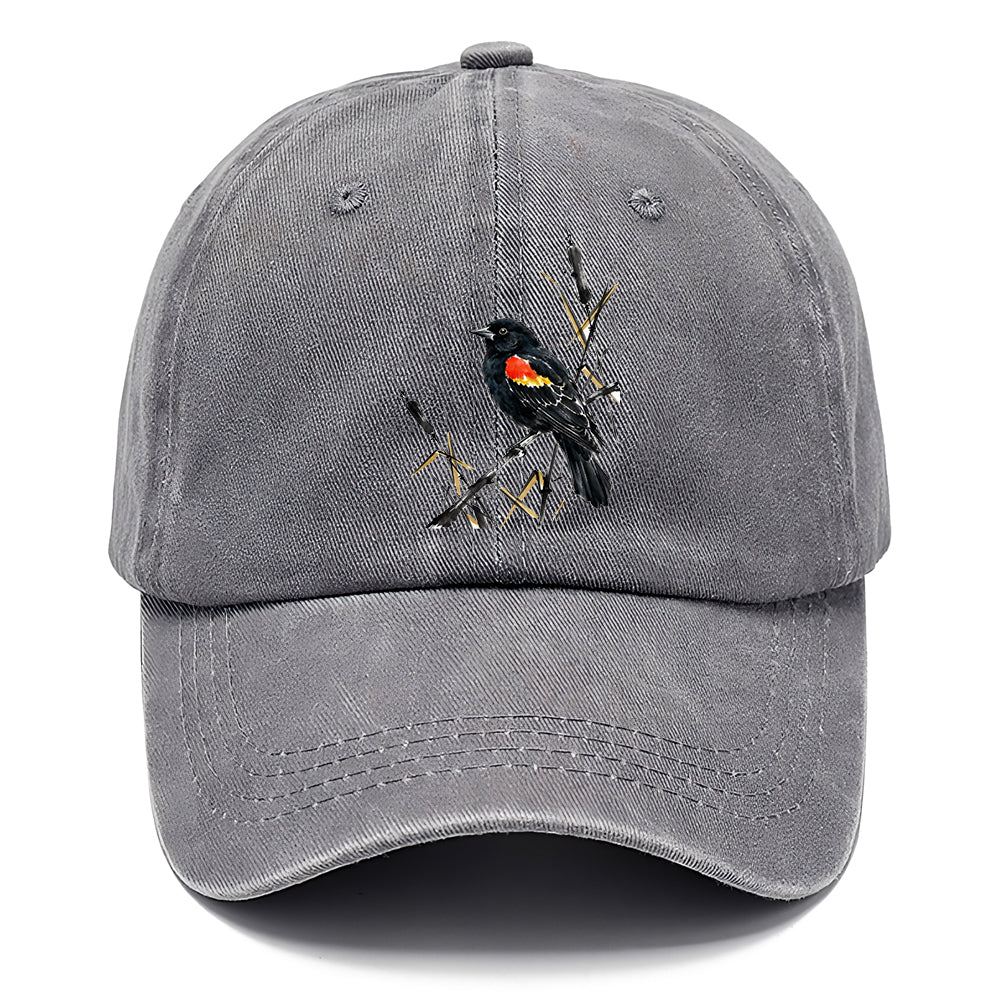 Ink Red Wing Bird Classic Cap
