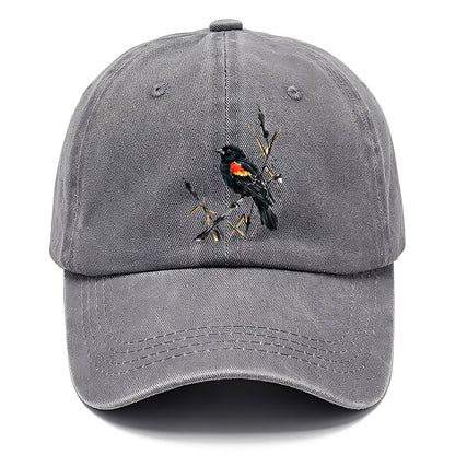 Ink Red Wing Bird Classic Cap