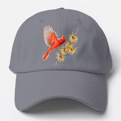 Red Cardinal Bloom Baseball Cap