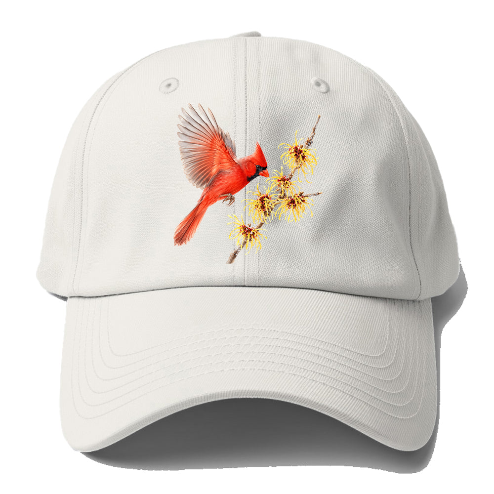 Red Cardinal Bloom Baseball Cap