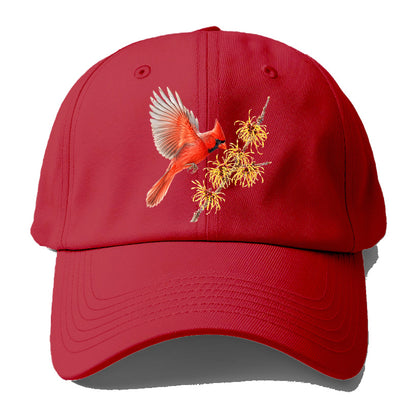 Red Cardinal Bloom Baseball Cap