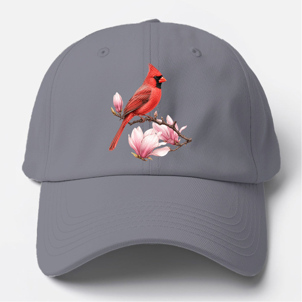 Cardinal Magnolia Branch Baseball Cap