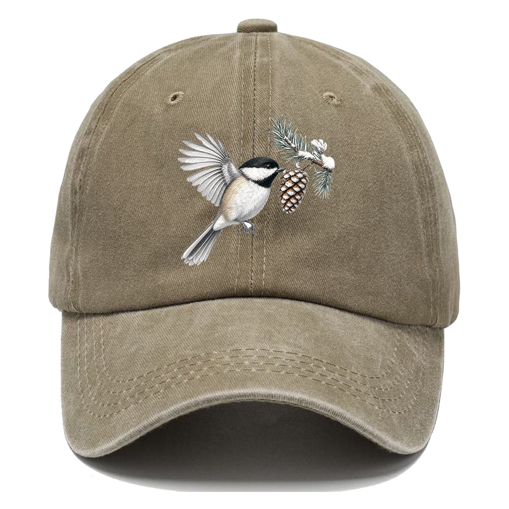Chickadee Snow Pine Classic Cap