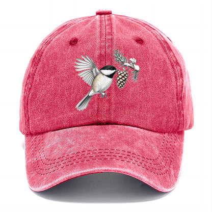 Chickadee Snow Pine Classic Cap