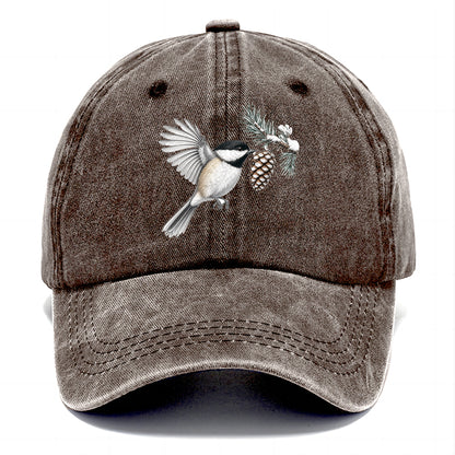 Chickadee Snow Pine Classic Cap