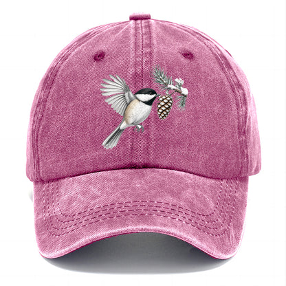 Chickadee Snow Pine Classic Cap