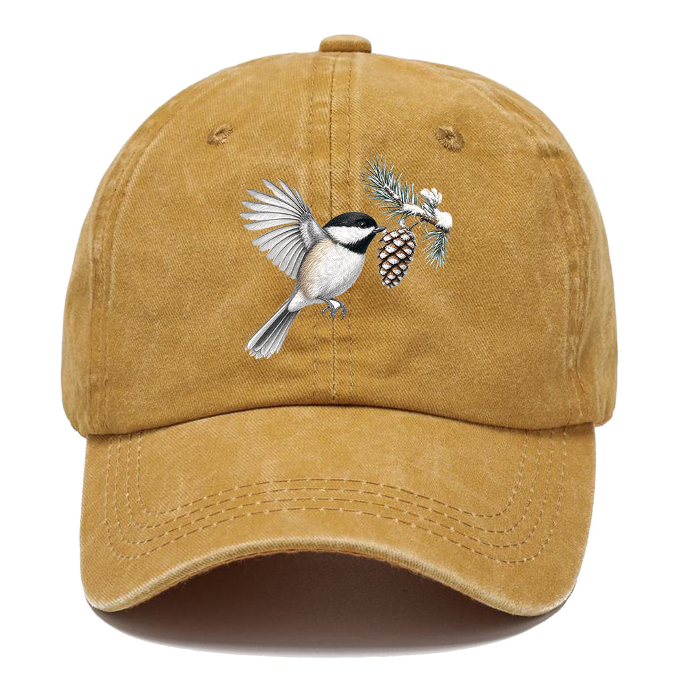 Chickadee Snow Pine Classic Cap