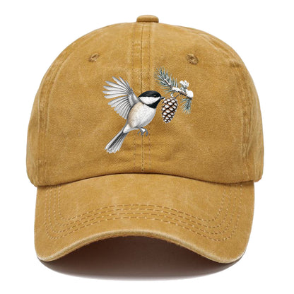 Chickadee Snow Pine Classic Cap