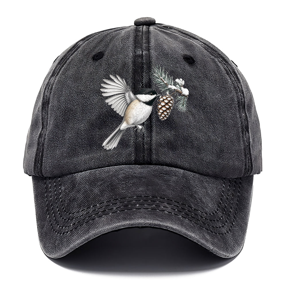 Chickadee Snow Pine Classic Cap