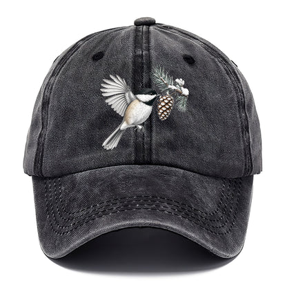 Chickadee Snow Pine Classic Cap