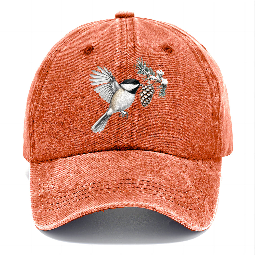 Chickadee Snow Pine Classic Cap