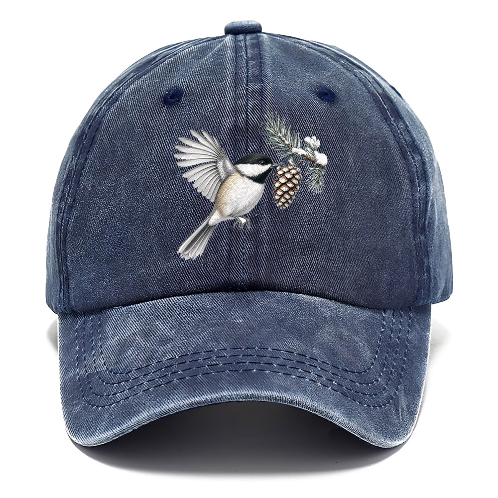 Chickadee Snow Pine Classic Cap
