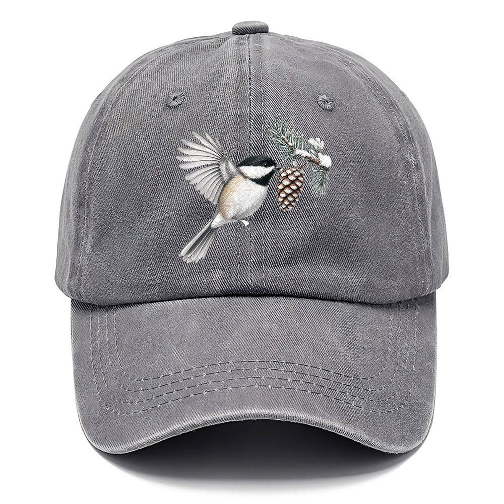 Chickadee Snow Pine Classic Cap