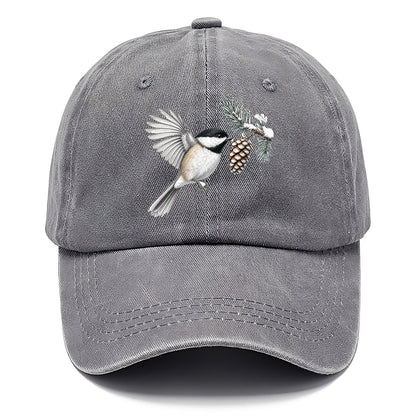 Chickadee Snow Pine Classic Cap