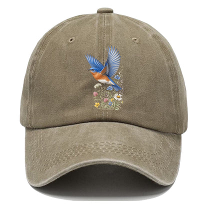Bluebird Meadow Flowers Classic Cap