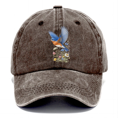 Bluebird Meadow Flowers Classic Cap