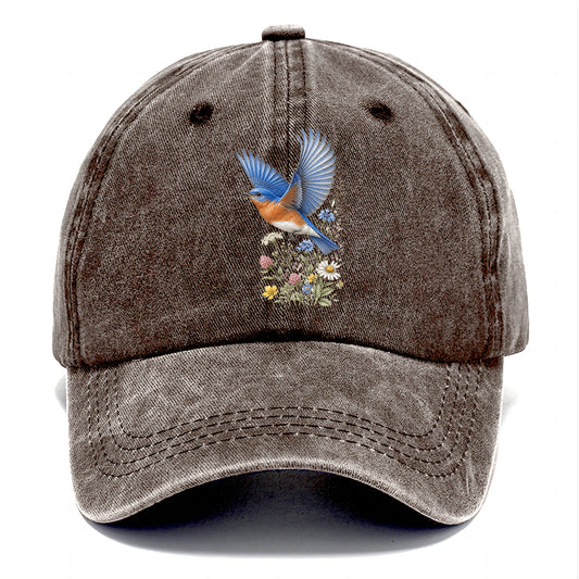 Bluebird Meadow Flowers Classic Cap
