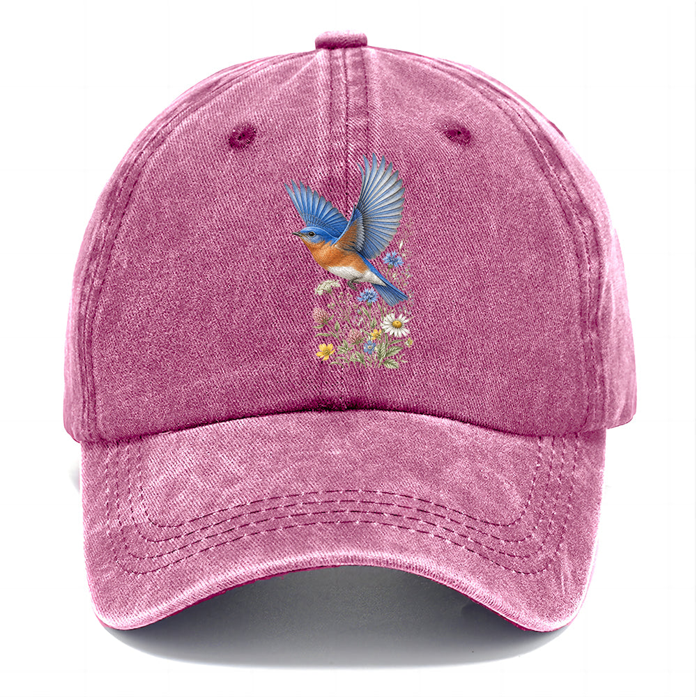 Bluebird Meadow Flowers Classic Cap