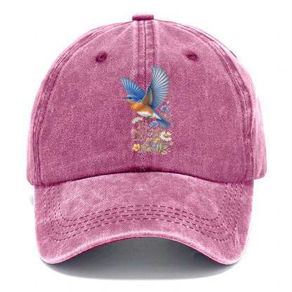 Bluebird Meadow Flowers Classic Cap