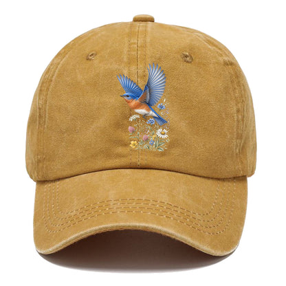 Bluebird Meadow Flowers Classic Cap