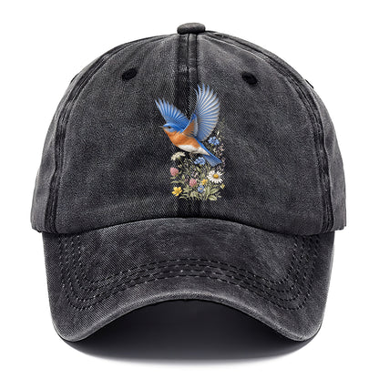 Bluebird Meadow Flowers Classic Cap