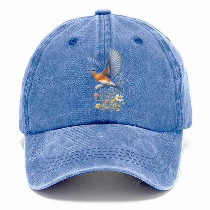 Bluebird Meadow Flowers Classic Cap