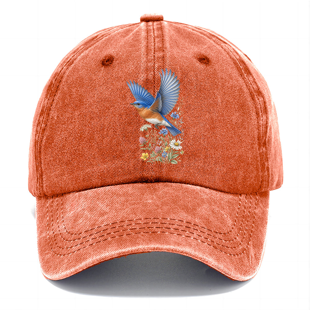 Bluebird Meadow Flowers Classic Cap