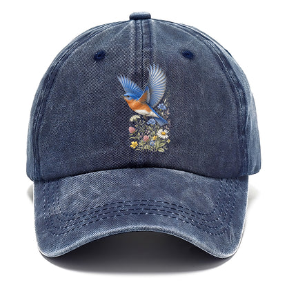 Bluebird Meadow Flowers Classic Cap