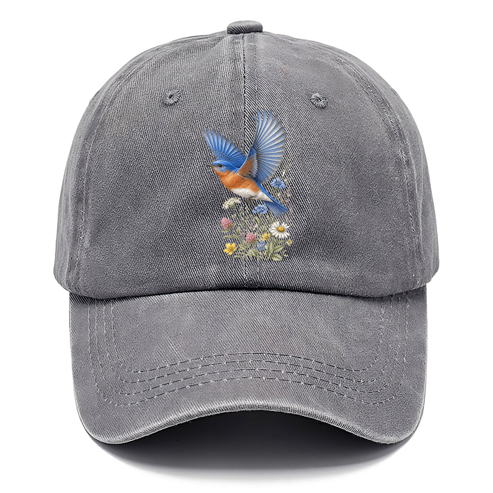 Bluebird Meadow Flowers Classic Cap
