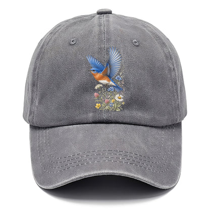 Bluebird Meadow Flowers Classic Cap