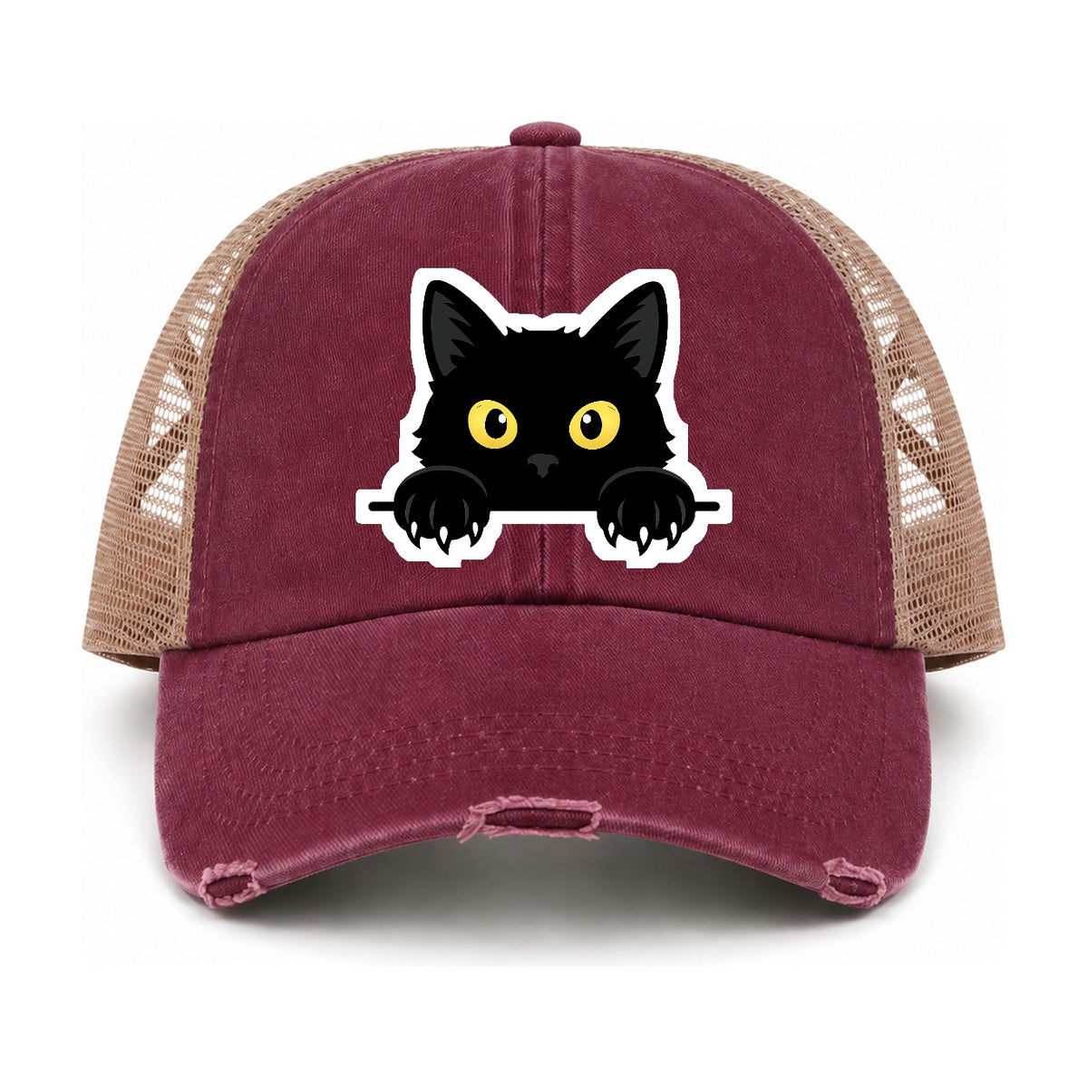 Burgundy-Khaki — front view