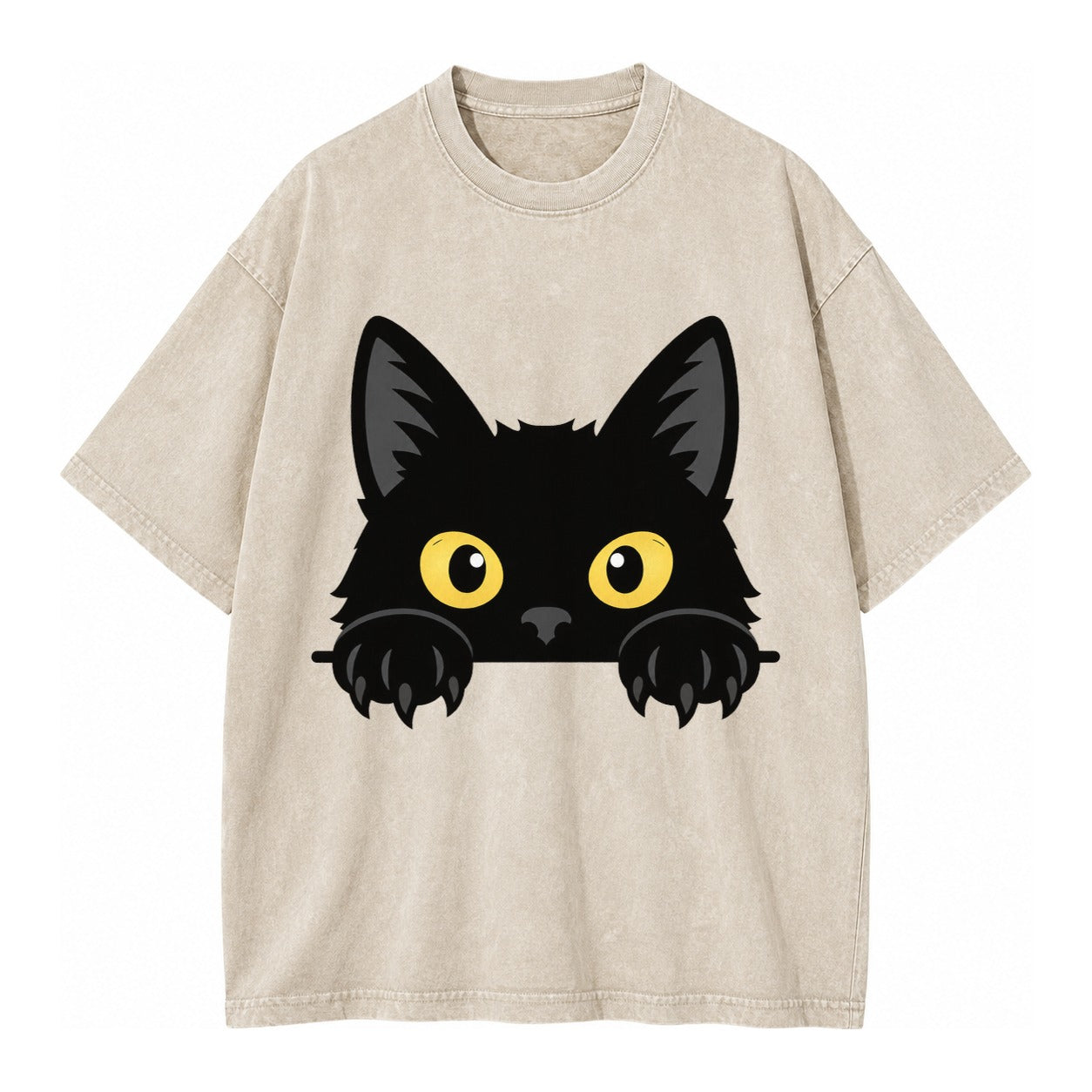 Black Cat  - Vintage T-shirt – Off White