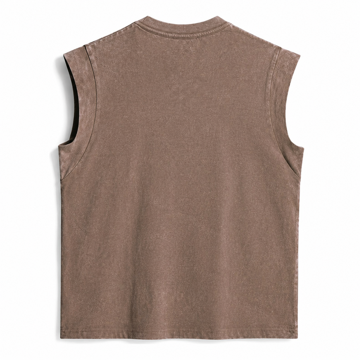 Black Cat Vintage Washed Tank – brown back view