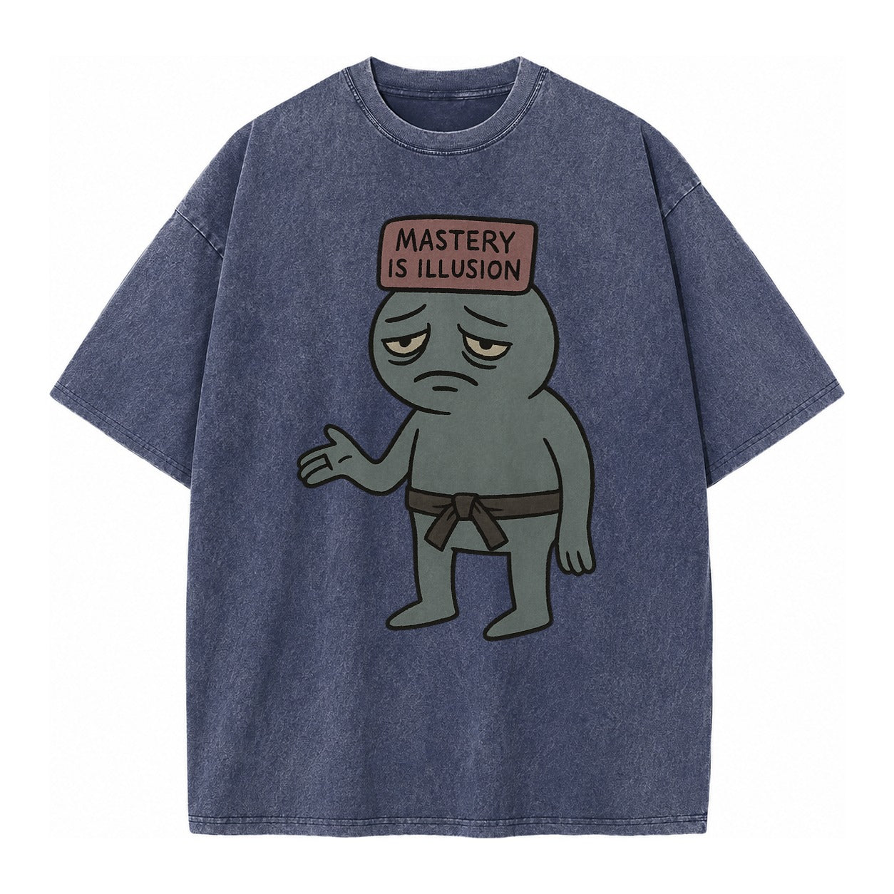 Black Pug Charming Companion Vintage T-shirt – Blue