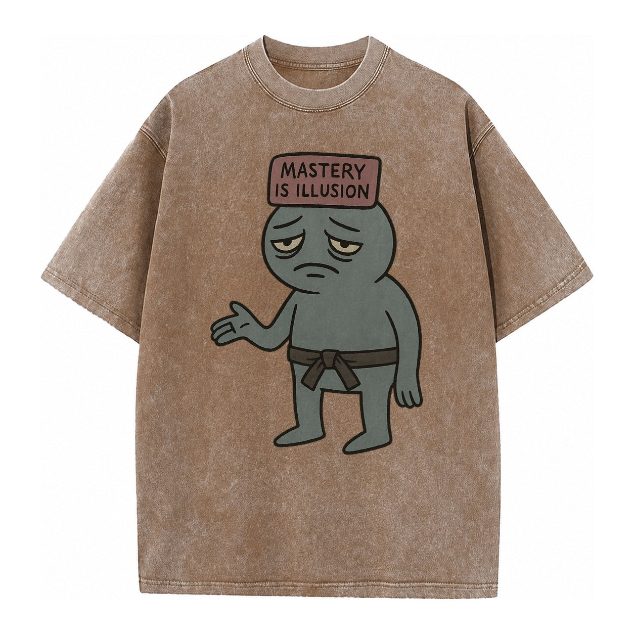 Black Pug Charming Companion Vintage T-shirt – Brown