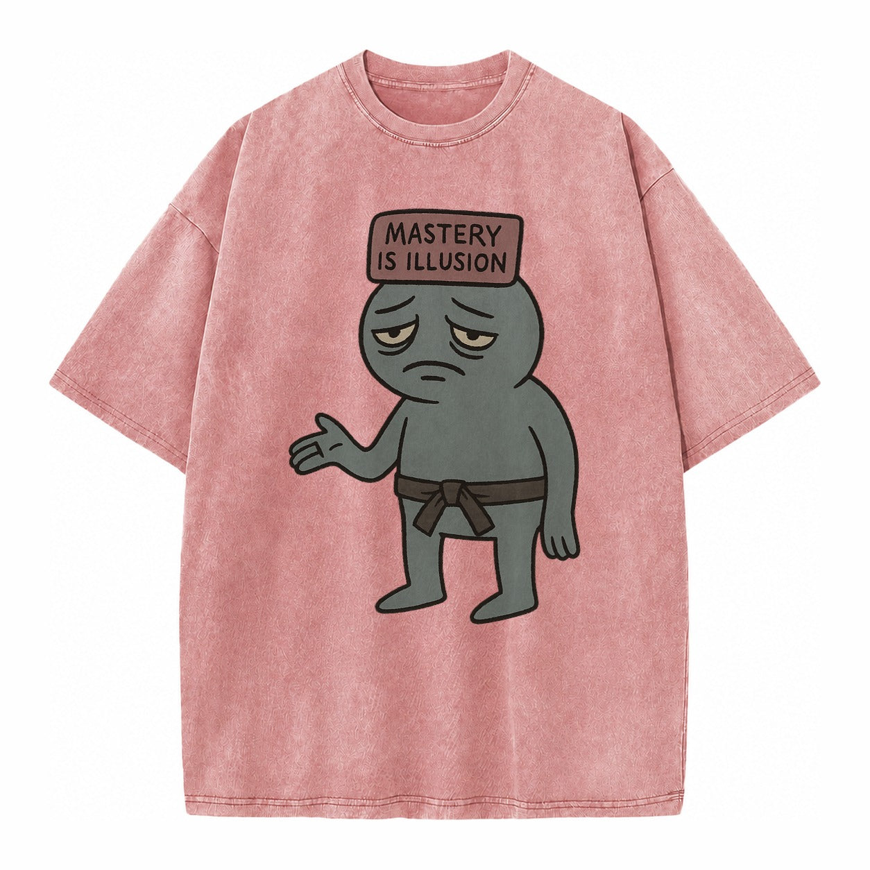 Black Pug Charming Companion Vintage T-shirt – Dusty Rose(Rose)