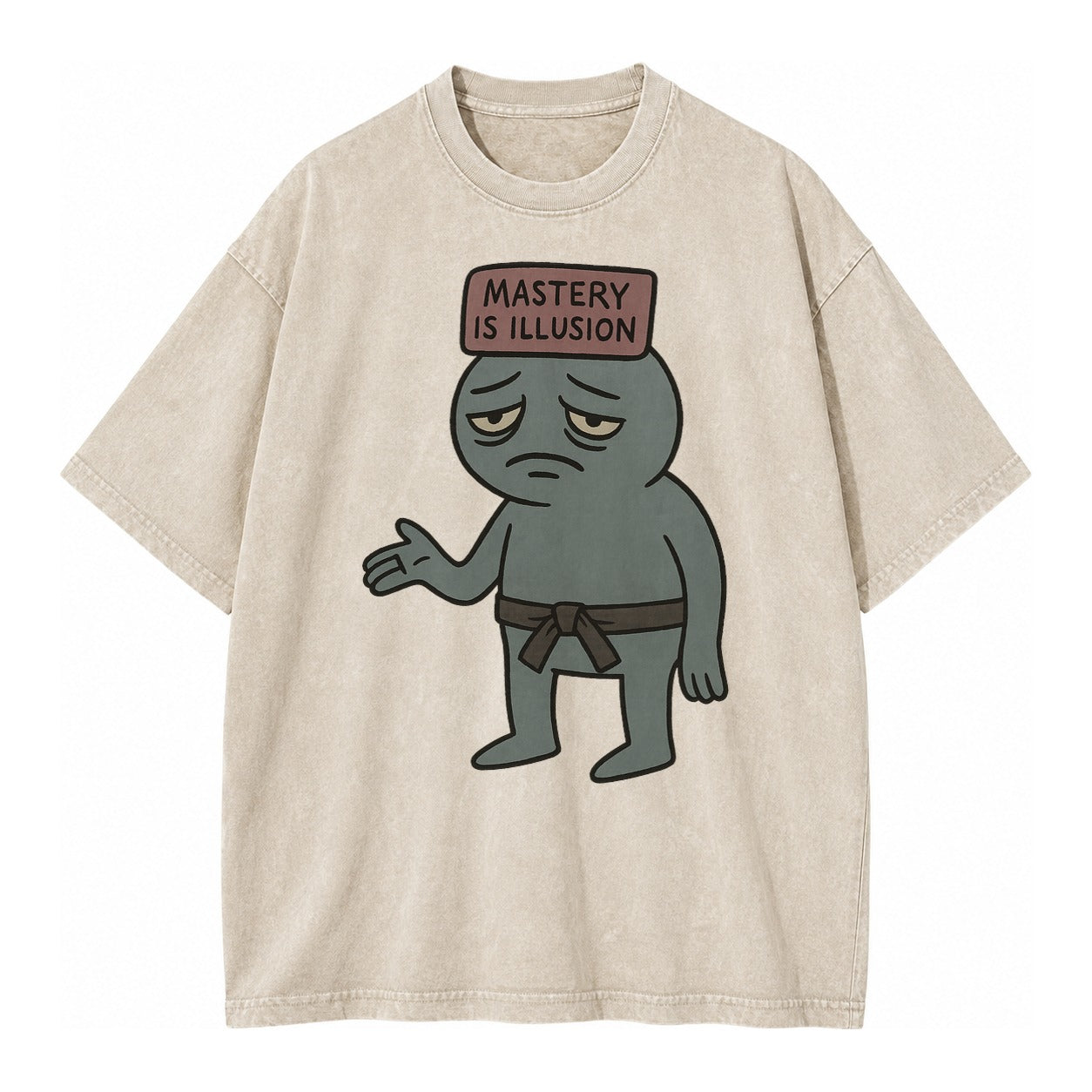 Black Pug Charming Companion Vintage T-shirt – Off White