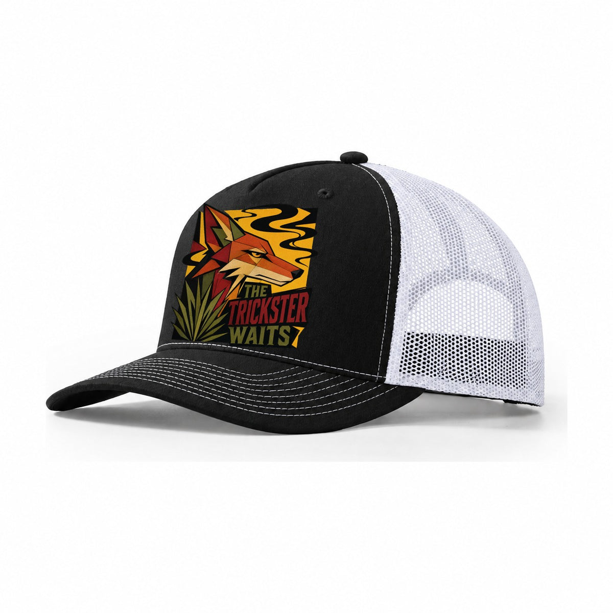 Coyote Desert Profile Trucker Hat – Black White