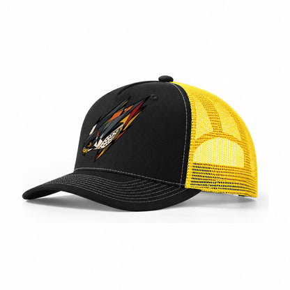 Falcon Stoop Dive Trucker Hat – Black Yellow