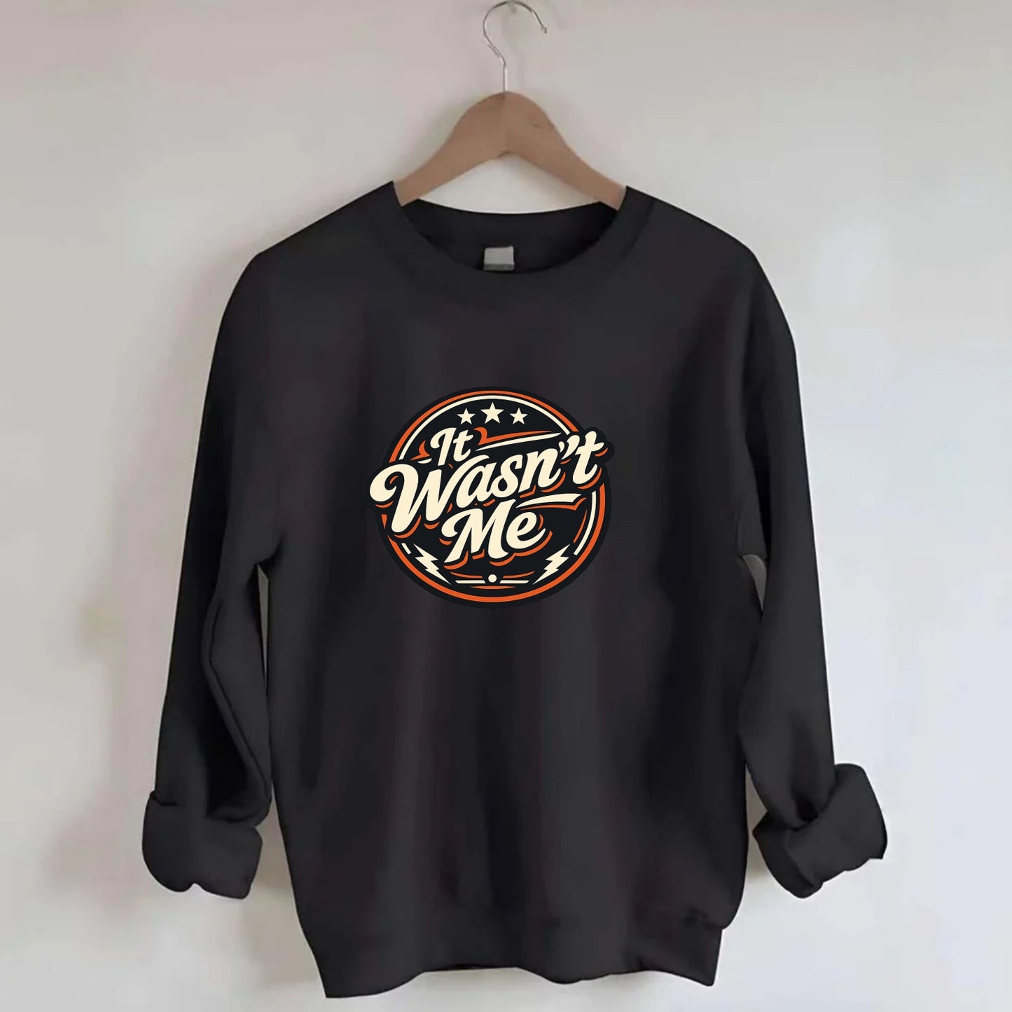 Unapologetic Rebel Emblem - Crewneck Sweatshirt - black
