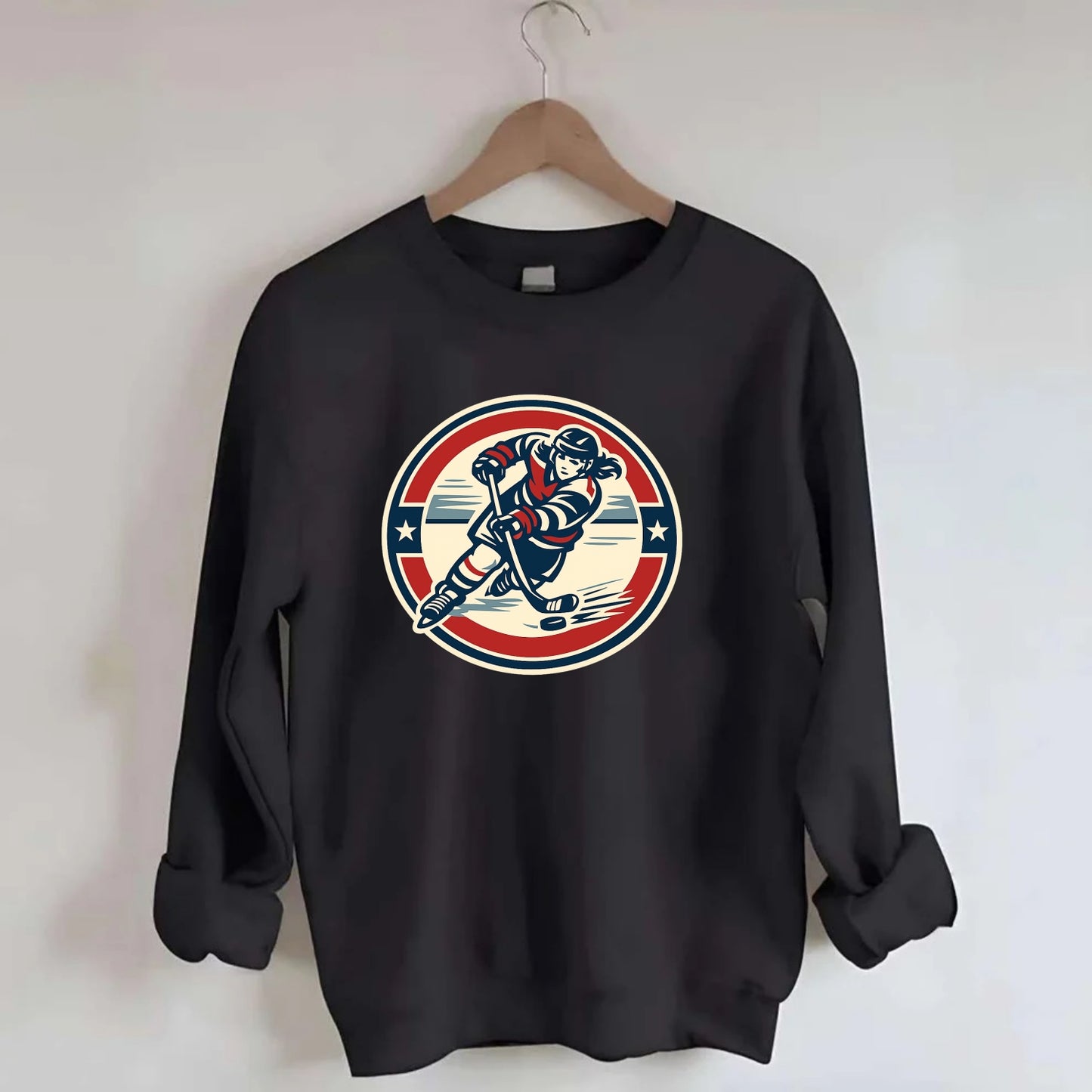 Fierce Ice Queen Emblem - Crewneck Sweatshirt - black