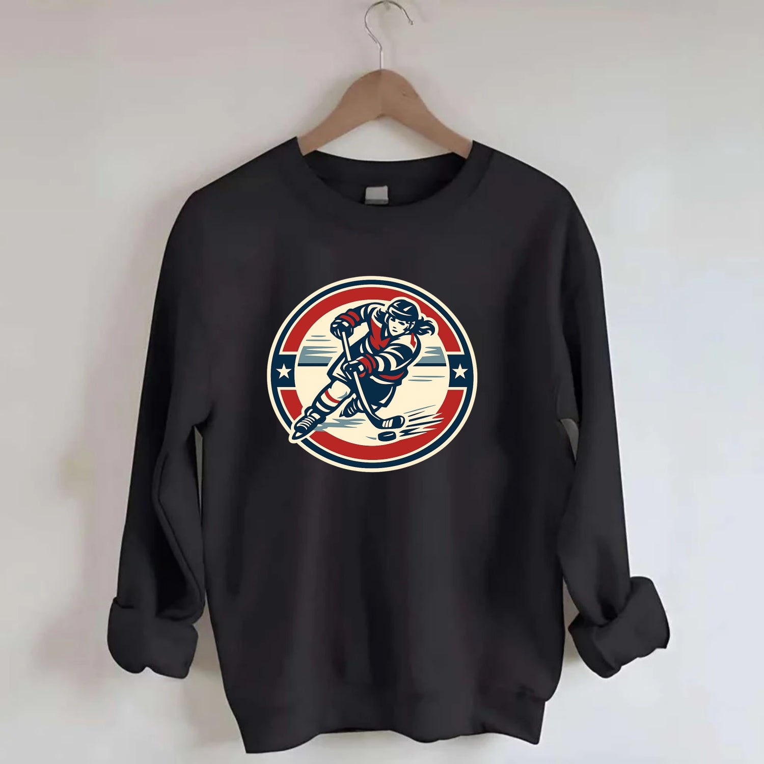 Fierce Ice Queen Emblem - Crewneck Sweatshirt - black