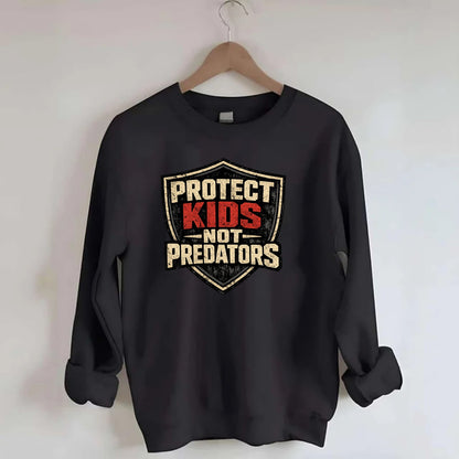 Protect Kids Not Predators - Crewneck Sweatshirt - black