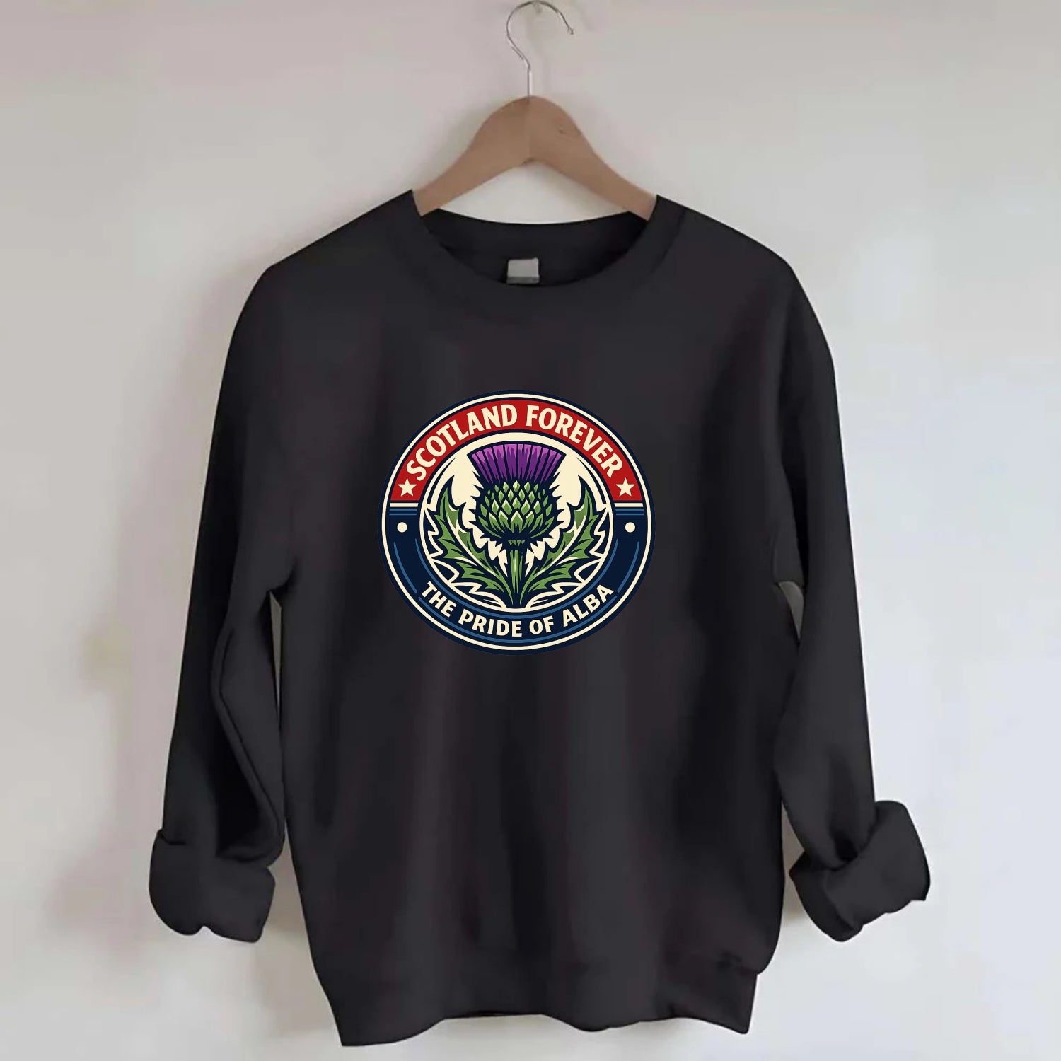 Highland Heritage Emblem - Crewneck Sweatshirt - black