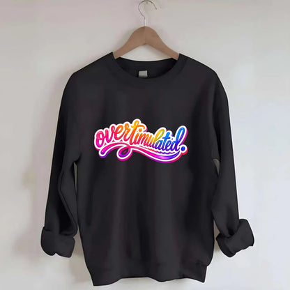 Overstimulated - Crewneck Sweatshirt - black