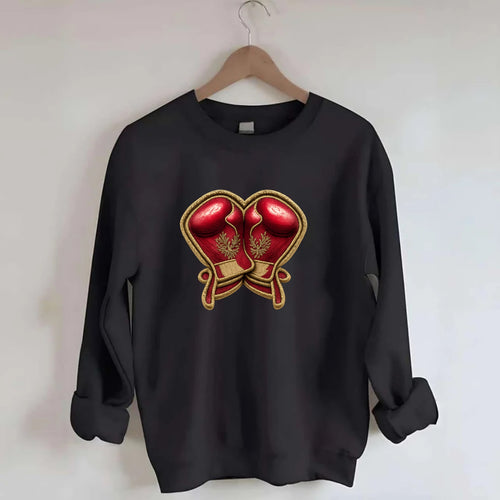 BOXING GLOVES - red boxing gloves crossed in - Crewneck Sweatshirt