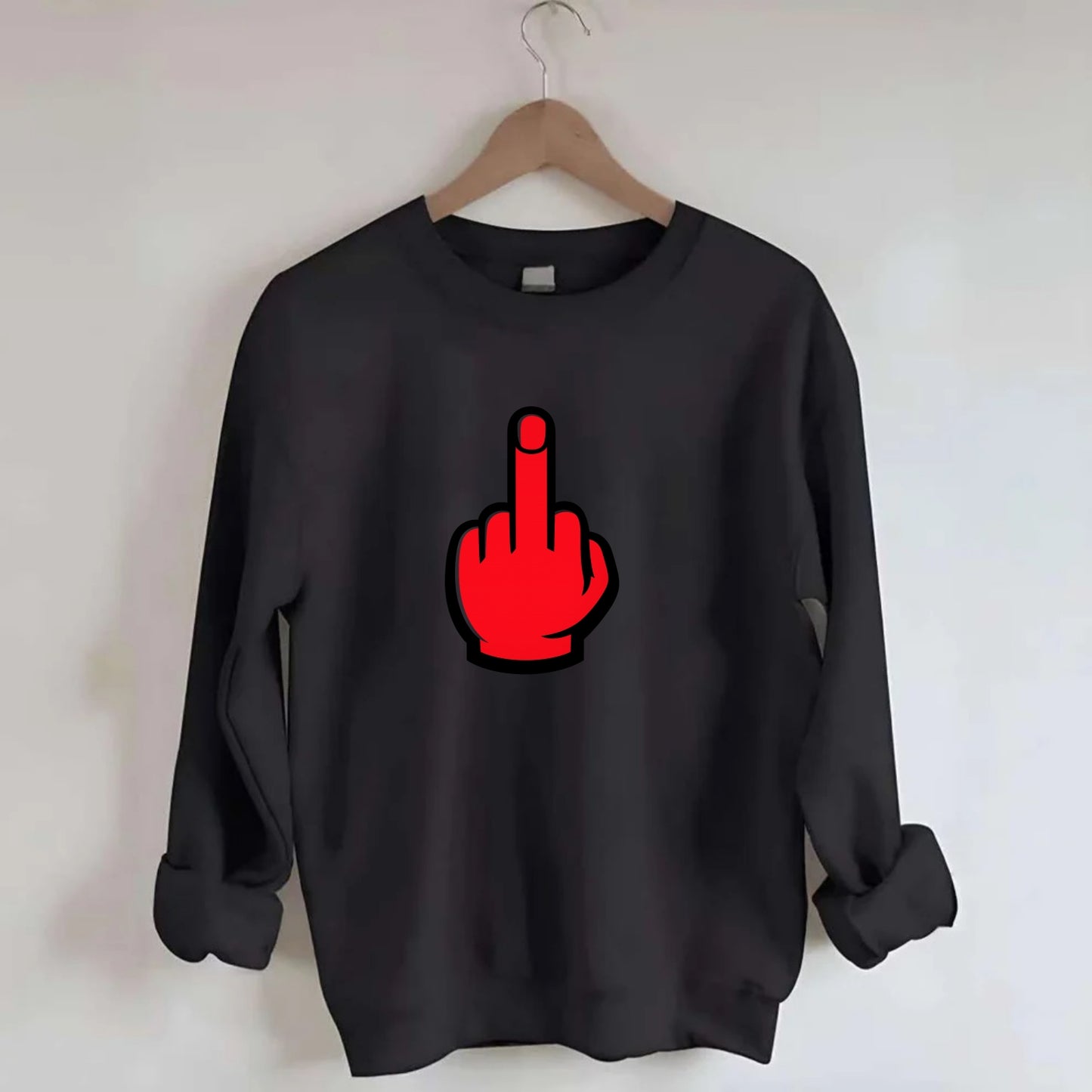 Bold Defiance Icon - Crewneck Sweatshirt - black